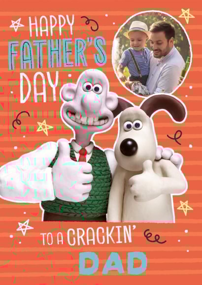 Personalised Wallace & Gromit Photo Card – For a Crackin’ Dad! created by Danilo