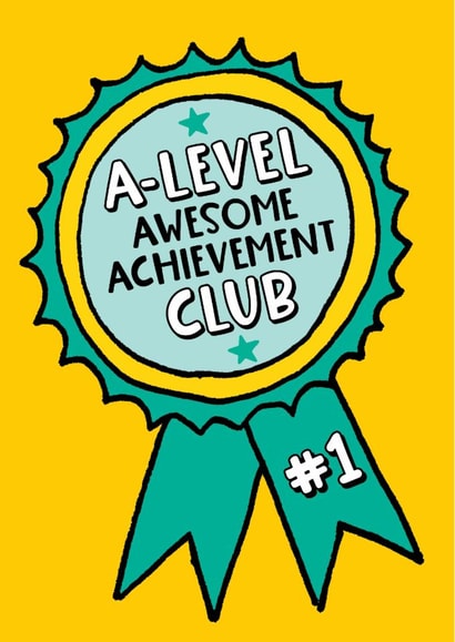 Classic Exams Card - A-Levels - Awesome Club created by Eskimo Kiss Designs