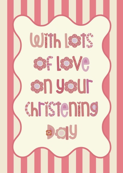 Classic Christening Card - For Her created by Choo Choo