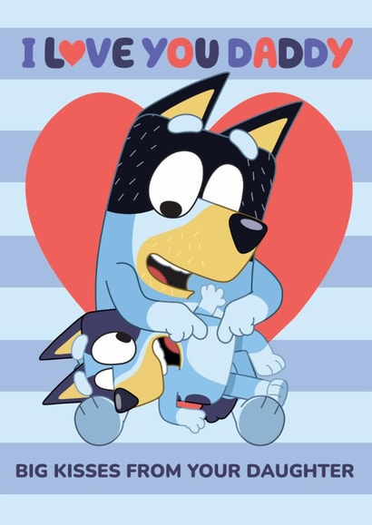 Cute Father’s Day Card - From Daughter – Big Hugs For Daddy created by Danilo