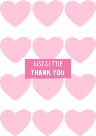 A thank you card created by Katielakin