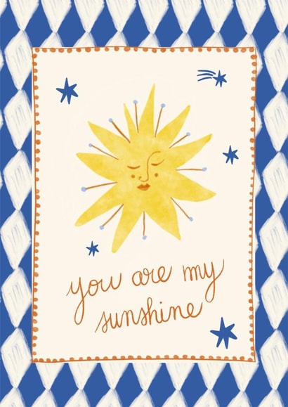 Cute Anniversary Card - You Are My Sunshine created by Carole Hillman