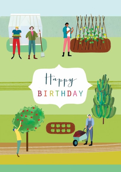 Classic Birthday Card - Gardening created by Kali Stileman