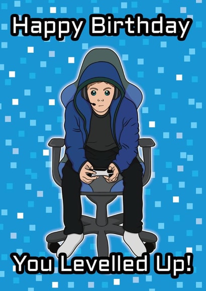 Classic Birthday Card - Gamer - You Levelled Up created by @Cupsie's Creations