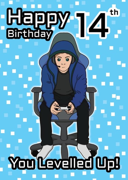 Classic Birthday Card - 14th - Gaming created by @Cupsie's Creations