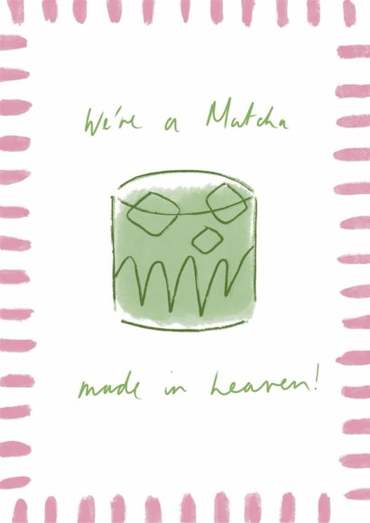 Classic Anniversary Card - Matcha Made In Heaven created by Michelle Anna Designs