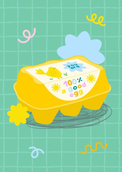 Cute Thank You Card - Good Egg - Egg Box created by Jessica Rachel Sharp