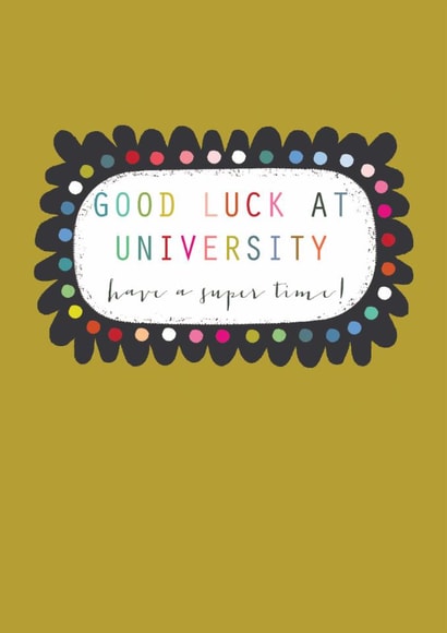 Classic Good Luck Card - University created by Kali Stileman