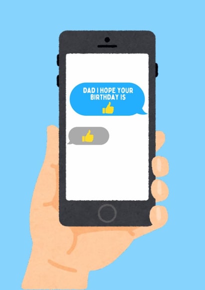 Happy birthday dad text card created by Katielakin