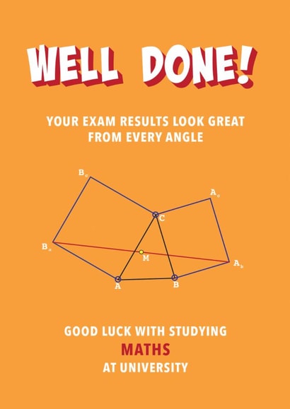 Funny Exams Card - Maths - University created by Incognito