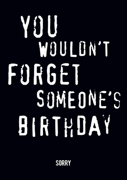 Funny Birthday Card - Belated - Anti-Piracy created by Fatchair Print