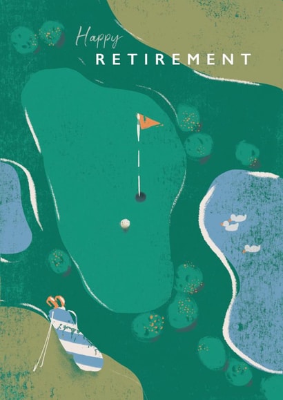 Classic Retirement Card - For Him - Golf created by Rebecca Prinn