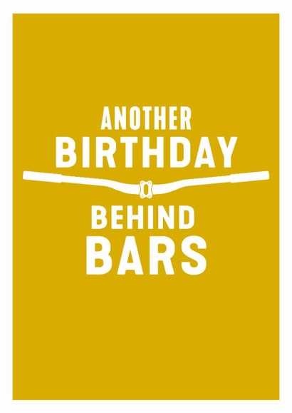 A stylish art card for mountain biker who's always behind bars! created by DOMINIC RAAD