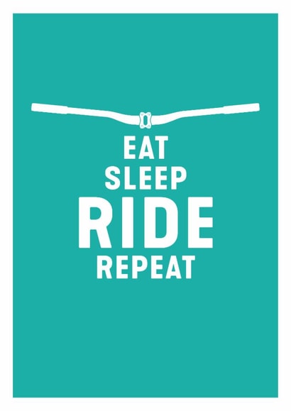 A stylish art card for mountain bike obsessed people created by DOMINIC RAAD