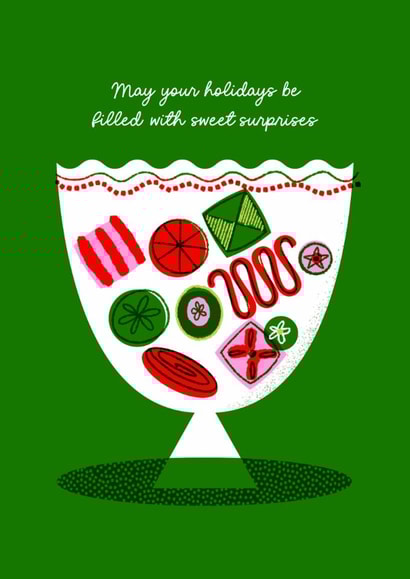 Classic Christmas Card - Vintage Candy - Sweet Surprises created by Carrie ONeal