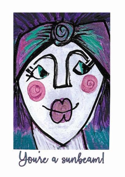 Cute Just Because Card for Someone Who Brightens Your Life created by Lisa Newport