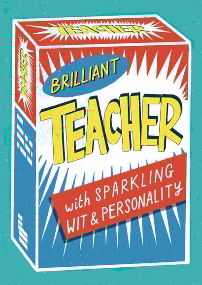 Fun Thank You Card - For Teacher - Washing Powder created by Rebecca McConnachie