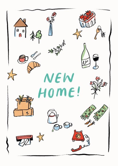 Classic New Home Card - Illustrations - New Home! created by Lauren Barclay
