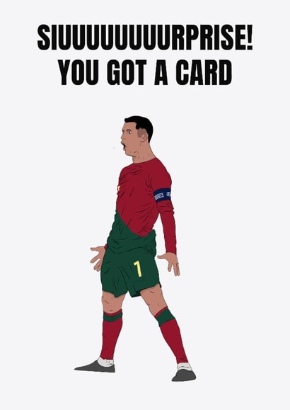 Fun Birthday Card - Cristiano Ronaldo - Sui created by DanAllen20