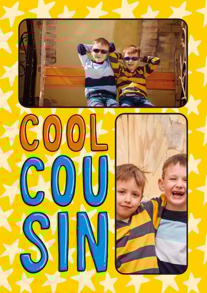 Fun Birthday Card - For Cousin - Stars created by TeePee Creations