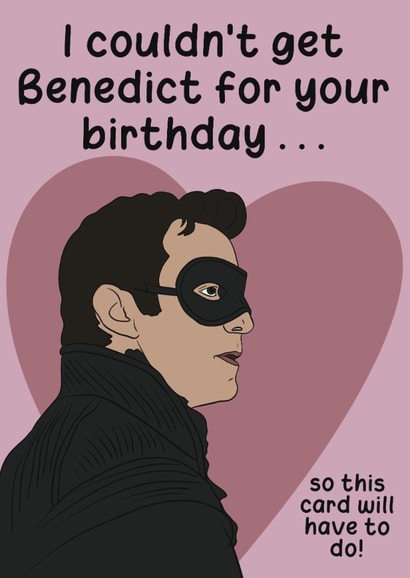 Funny Birthday Card - Benedict - Bridgerton created by MellyPopps