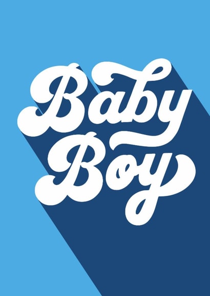 Classic New Baby Card - Baby Boy created by Ellen Jane LDN