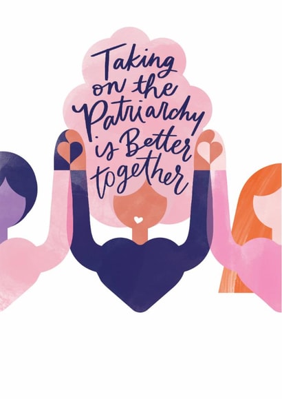 Arty Love And Friendship Card - Female Empowerment created by Carrie ONeal