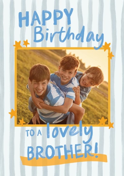 Classic Birthday Card - Lovely Brother created by Sweetlove Press