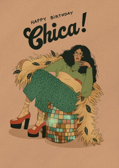 Pretty Birthday Card – For Her – Chica created by Kasia Cards