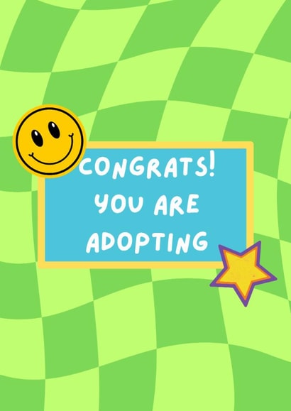 Cute Congratulations Card - Congrats! You Are Adopting - Adoption created by The Mummy and Me Diaries