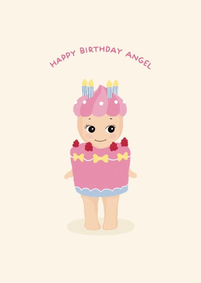 Cute Birthday Card - Sonny Angel created by Ella Goddard