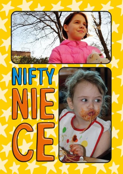 Fun Birthday Card - For Niece - Stars created by TeePee Creations