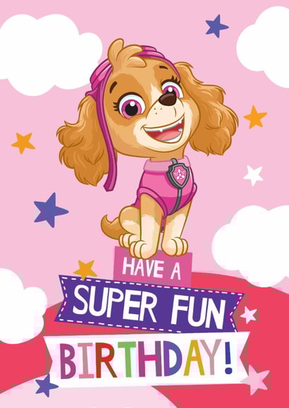 Cute Birthday Card β Paw Patrol - Super Fun Skye created by Danilo