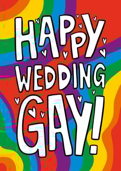 Funny Wedding Card - Wedding Gay - LGBTQ+ created by TeePee Creations