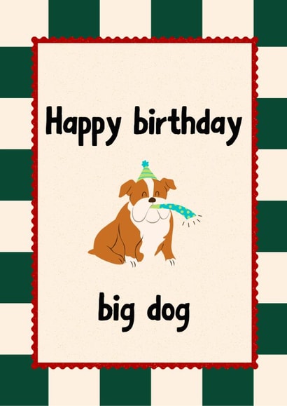 Funny Birthday Card for Dad - Big dog created by thelittleone