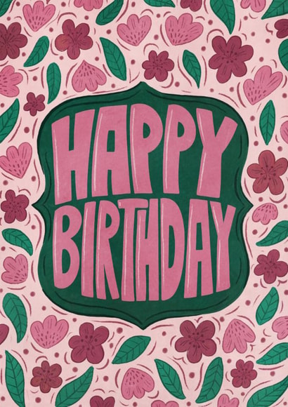 Pretty Birthday Card - For Her - Florals created by Harkiran Kalsi