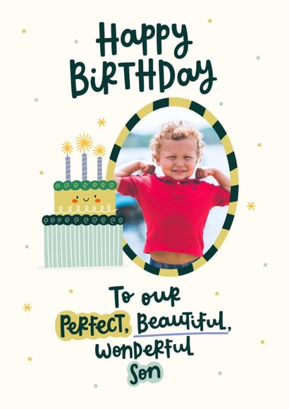 Cute Birthday Card - Wonderful Son created by Abbie Imagine