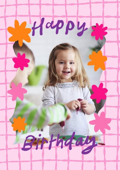 Fun Birthday Card - For Her - Flowers created by The Playful Indian