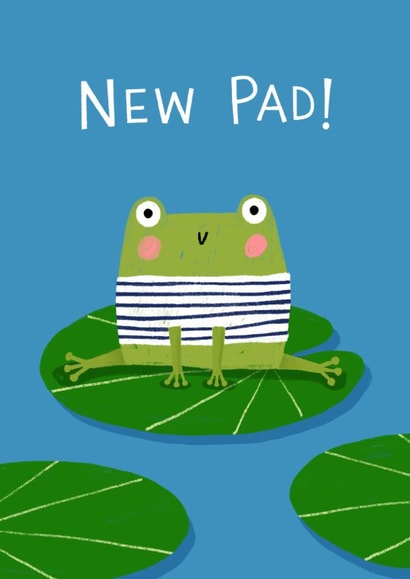 Cute New Home Card - Frog - New Pad created by Nicola Watson