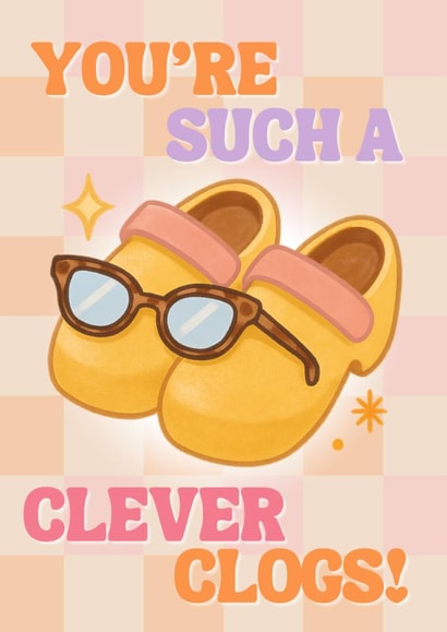 Fun Exams/Congratulations Card - You're Such A Clever Clogs - Glasses created by Blush Boulevard