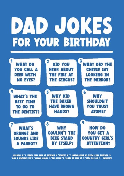 Funny Birthday Card - Dad Jokes created by Paul Stevens