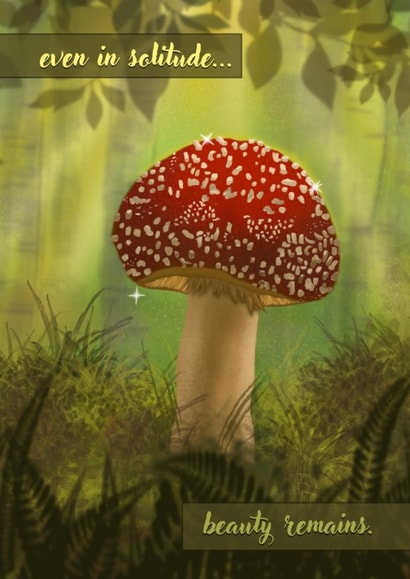 Beautiful 'Thinking of you' card, remind them of the beauty around them. created by Fred Forever