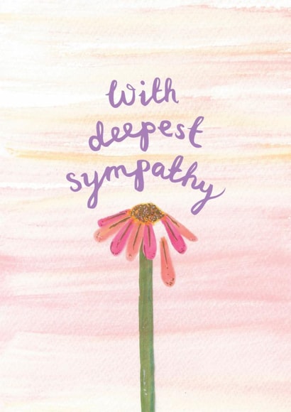 With deepest Sympathy, sorry for your loss card created by Mrs E