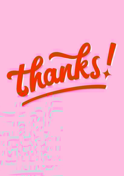 Classic Thank You Card - Graphic Typography created by Ellen Jane LDN