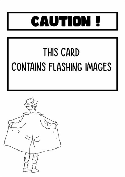 Amusing card to give to someone - This card contains flashing images created by Benny