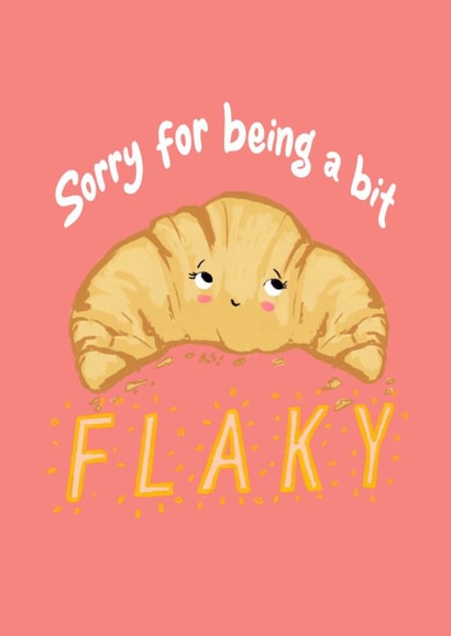 Cute sorry it’s late card - flaky croissant created by Kim&Tonic