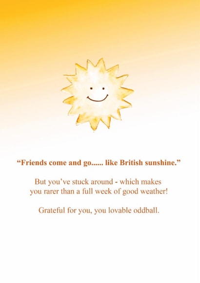Sunshine card for a friend created by preeta varkey