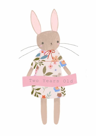 Banner Bunny 2nd Birthday Card created by Vicky Carpenter
