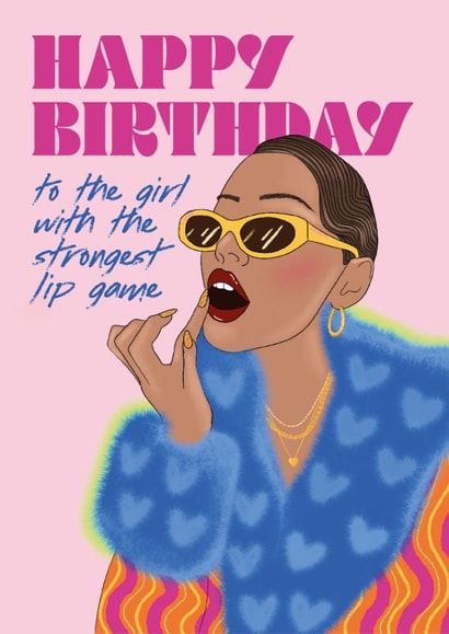 Cute Birthday Card for your Makeup Obsessed Bestie created by Ellecreate