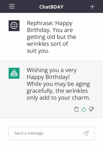 Funny Birthday Card - ChatGPT - Wrinkles created by Evie Garnett Designs